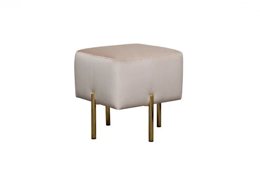 MARIO-Velv ECRU Пуф Mario вельвет экрю Velv ECRU 42*42*44см Garda Decor