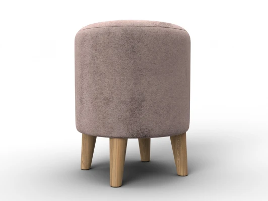 132353 Пуф 002 (ДСП,Фанера/Дерево/Велюр/Бежевый) Лига Диванов 132353