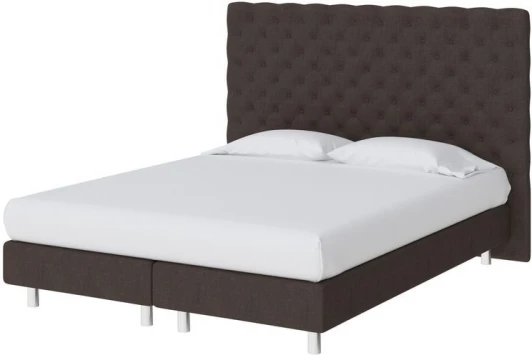 2026944 PROxSON Кровать Paris Boxspring Lift (Ткань: Рогожка Тетра Брауни) 180x200