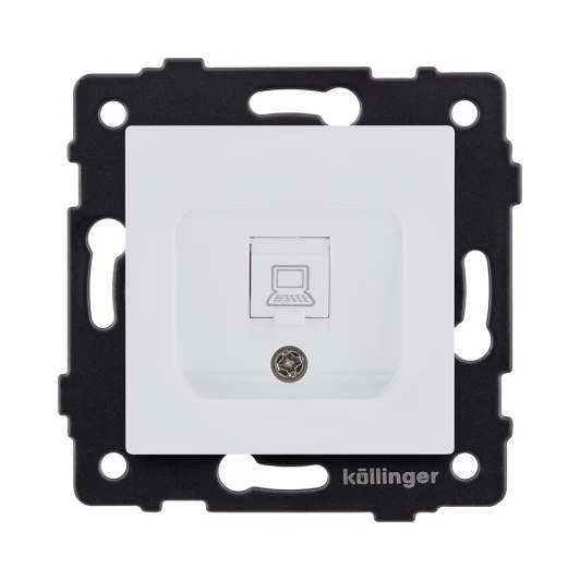 REA-018WM Розетка Ethernet RJ45 белый матовый Kollinger REA-018WM для Aspekt, Eleganz, Reflex