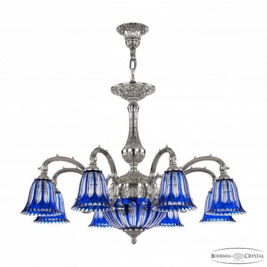 72109P/8+3/210 Ni P2 D Clear-Blue/H-1H Подвесная люстра Bohemia 7210 72109P/8+3/210 Ni P2 D Clear-Blue/H-1H