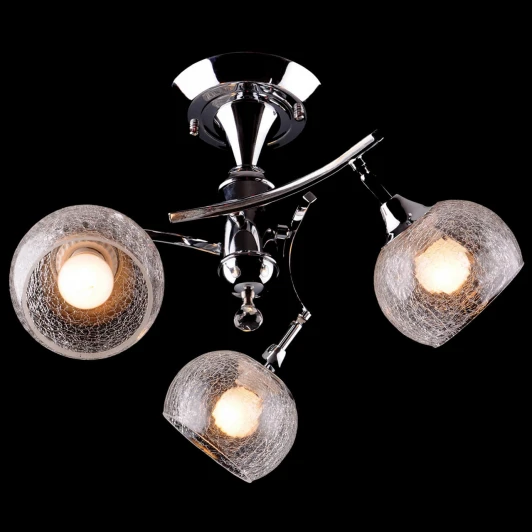 3353/3Н хром/белый Потолочная люстра Eurosvet 3353 3353/3Н хром/белый