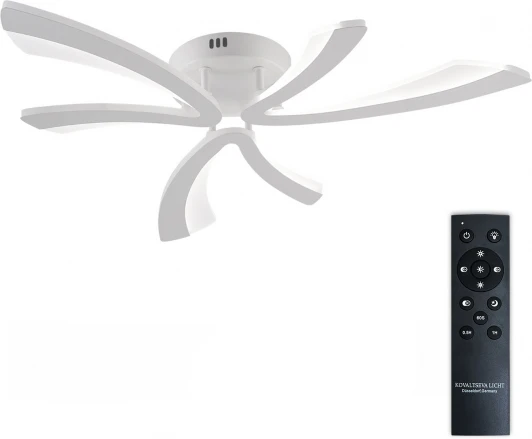 LED LAMPS 81453 Потолочная люстра светодиодная с пультом ДУ 48W, белый, LED Natali Kovaltseva Vio LED LAMPS 81453 (регулировка яркости, 220V)