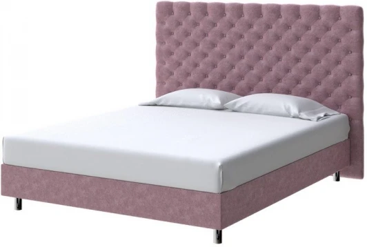 2012646 PROxSON Кровать Paris Boxspring Standart (Ткань: Велюр Gratta 6 Ягодный мусс) 160x200