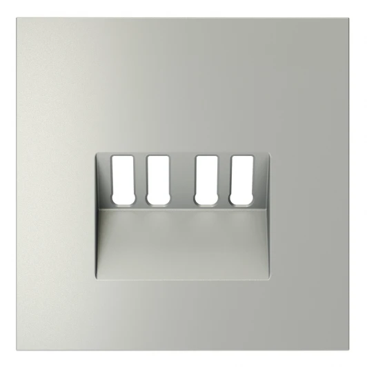 VLS001505 Накладка для розетки акустической 4-местной Voltum S70 VLS001505 (сталь)