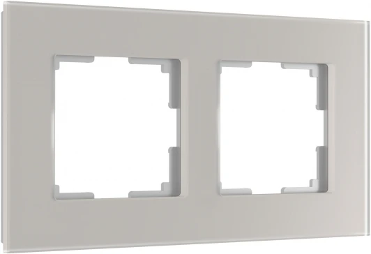 W0023117 Рамка на 2 поста (дымчатый, стекло soft-touch) Werkel W0023117 (a067415)