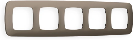 OF140635 Рамка Ambrella Volt OMEGA Ecta (Темная бронза матовый) 5-ая OF140635