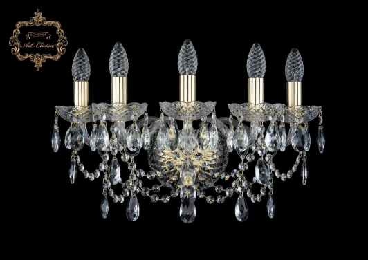 10.25.5.165.Gd.Sp Бра Art Classic 10.25 10.25.5.165.Gd.Sp (220V, хрусталь, подвески, подсвечник, свеча)