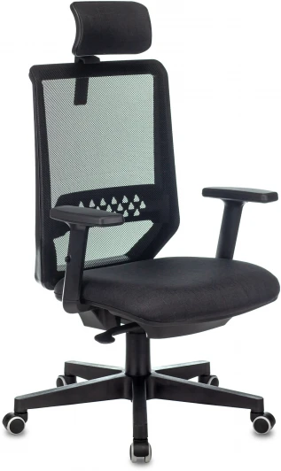 EXPERT BLACK Кресло руководителя Бюрократ Expert черный TW-01 38-418 сетка/ткань с подголов. крестовина пластик