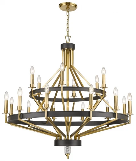 WE246.18.503 Подвесная люстра ярусная большая Wertmark Frida WE246.18.503 (220V, на цепи, свеча)