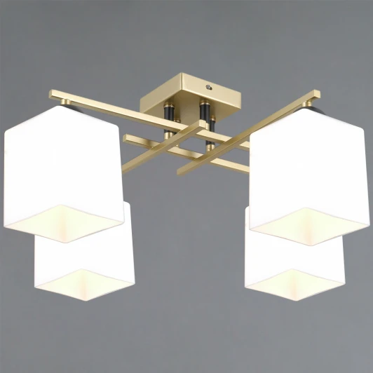 IL0617-4CSQ-25 GD NAPLES Потолочная люстра на штанге ILLUMICO IL0617-4CSQ-25 GD NAPLES