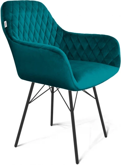 4067113503 Стул Sheffilton SHT-ST38/S64 альпийский бирюзовый/черный муар