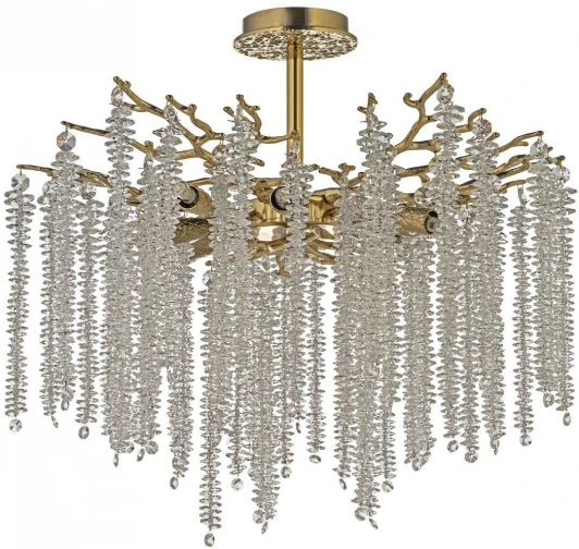 Tavenna H 1.3.60.100 G Потолочная люстра на штанге Dio D`arte Tavenna Gold Tavenna H 1.3.60.100 G (220V, хрусталь)