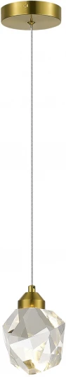 SL6114.203.01 Подвесной светильник ST Luce Cascato SL6114.203.01 Золотистый/Прозрачный LED 1*3W 3000K