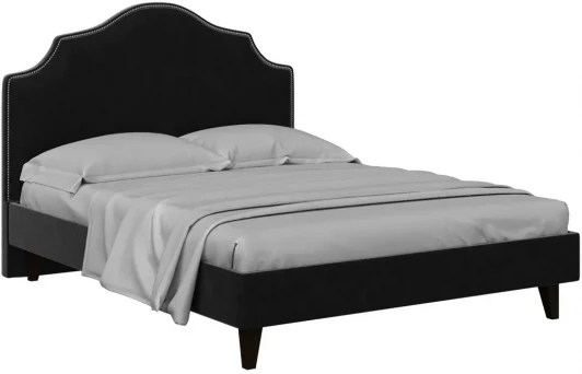 574908 Кровать Queen II Victoria L 1600 ОГОГО (арт.574908), (Ткань/Черный)