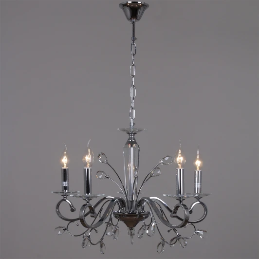 08252-0.4-05 CR Подвесная люстра Reluce 08252-0.4-05 CR (220V, на цепи, подсвечник, свеча)