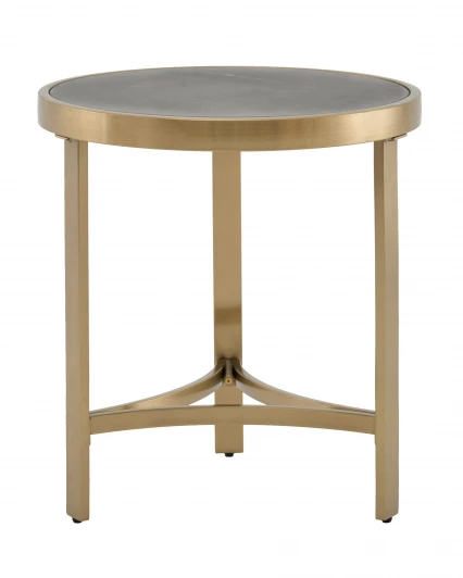 УТ000041497 Журнальный столик Адриана 50*50 см серая керамика Stool Group арт.УТ000041497