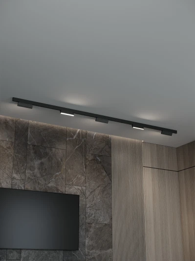 HSBL_kompl_E004_NI3B4K Трековая система в сборе магнитная накладная 48V 60W Hesby Lighting ElDeko HSBL_kompl_E004_NI3B4K