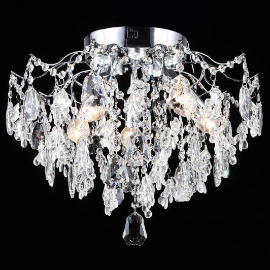 27620-0.3-5+5 CH+CLARE Потолочная люстра хрустальная Reluce 27620-0.3-5+5 CH+CLARE
