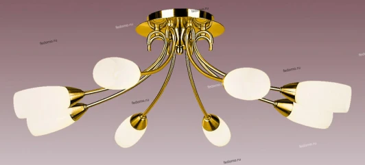 PX-0041/8A satin gold Потолочная люстра N-Light PX-0041 PX-0041/8A satin gold