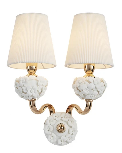 1032/2W-GD-WT Бра Lumien Hall Плисанс 1032/2W-GD-WT