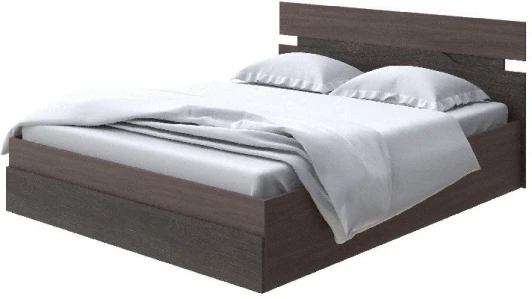 2015733 Без бренда Кровать Milton с подъемным механизмом (ЛДСП Ясень Шимо Темный/Дуб Кантербери) 180x200