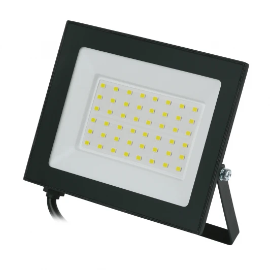 ULF-Q519 70W/6500K IP65 220-240V BLACK Прожектор уличный светодиодный 6500К черный Volpe ULF-Q519 70W/6500K IP65 220-240V BLACK