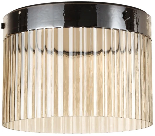 5047/24LC Потолочный светильник Odeon Light Pillari 5047/24LC черный/светл.янтарный/металл/стекло LED 24W 4000К 2715Лм