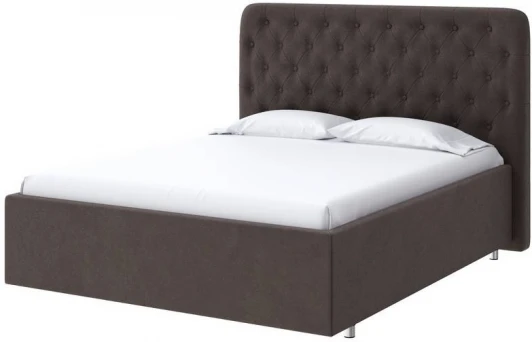 1926412 PROxSON Кровать Classic Large (Ткань: Велюр Monopoly Горячий шоколад (237)) 90x190