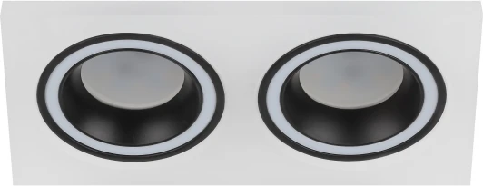 DK92 WH/BK Встраиваемый точечный светильник ЭРА DK92 WH/BK (12V)