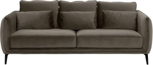 698439 Диван Amsterdam трехместный ОГОГО (арт.698439), (Ткань/Коричневый)