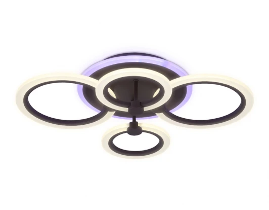 FA526 Потолочная люстра Ambrella Acrylica FA526 (регулировка яркости, LED, 220V, пульт управления, управление смартфоном, умный дом - PC.Lamper, кольцо)