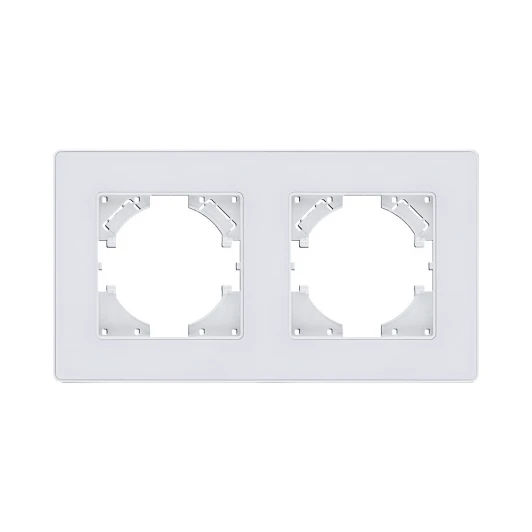 EA2WH Рамка 2-постовая белый Kollinger Eleganz Acryl EA2WH