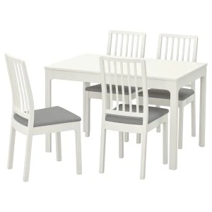 192.968.60 ЭКЕДАЛЕН / ЭКЕДАЛЕН Стол и 4 стула, белый, Рамна Оррста светло-серый