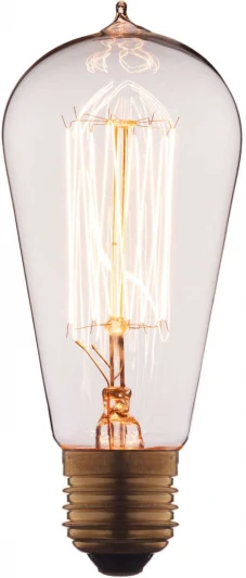 6460-SC Ретро лампочка накаливания Эдисона E27 60 Вт теплое желтое свечение Loft It 6460 6460-SC