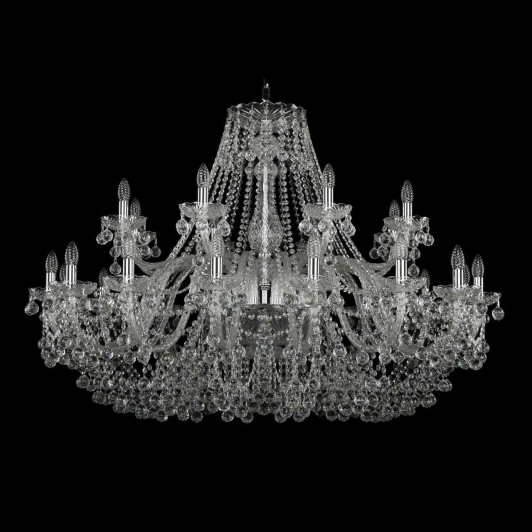 1410/16+8/460 Ni V0300 Подвесная люстра Bohemia 1410 1410/16+8/460/Ni/V0300