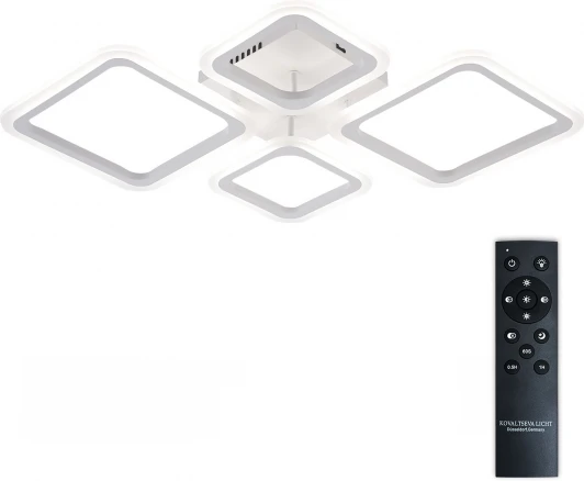 LED LAMPS 81108/1C Потолочная люстра светодиодная с пультом ДУ 84W, белый, LED Natali Kovaltseva Opti LED LAMPS 81108/1C