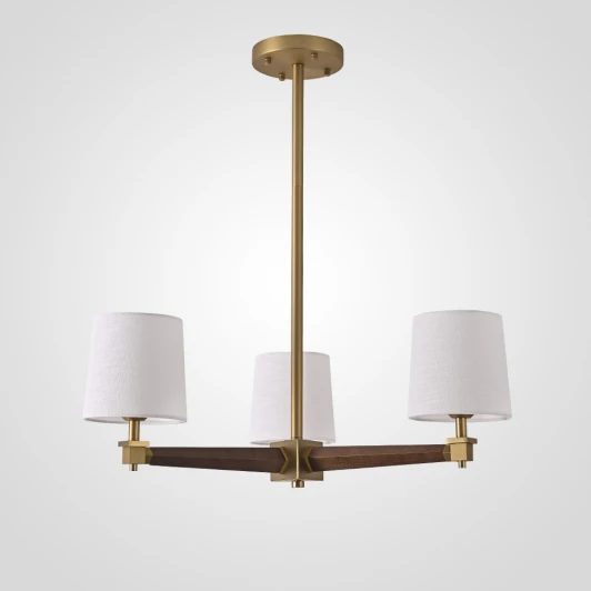 Stavra01 Потолочная люстра на штанге Jorgenson D70 White/Dark Wood By ImperiumLoft Stavra01 (220V)