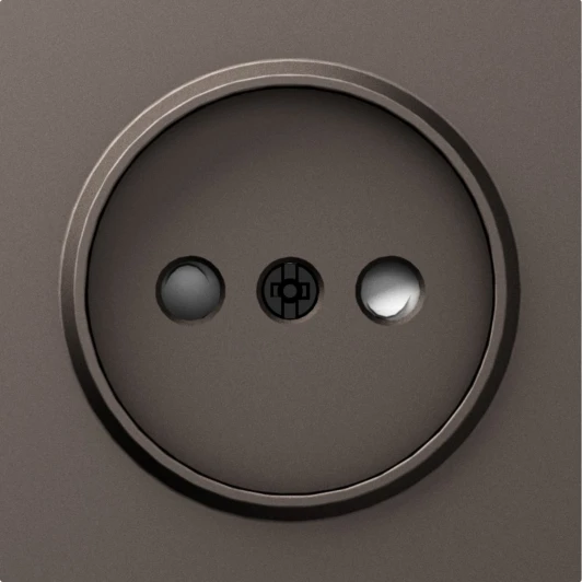 DE21653 Накладка для розетки без заземления, со шторками 16A 250 В~, мокко IP30 Donel A07 DE21653