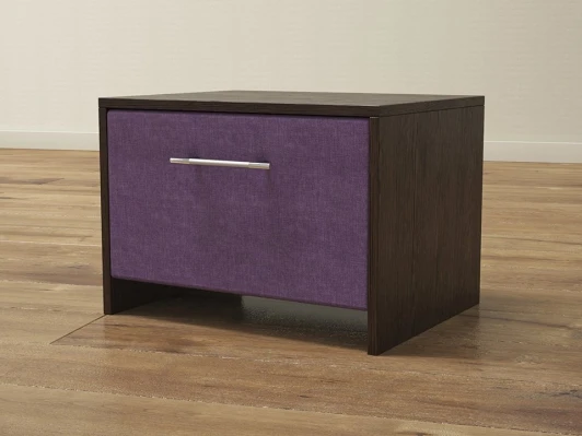 2029615 PROxSON Тумба Varna (ЛДСП Венге+ткань Венге/Savana Berry (фиолетовый)) 51x40