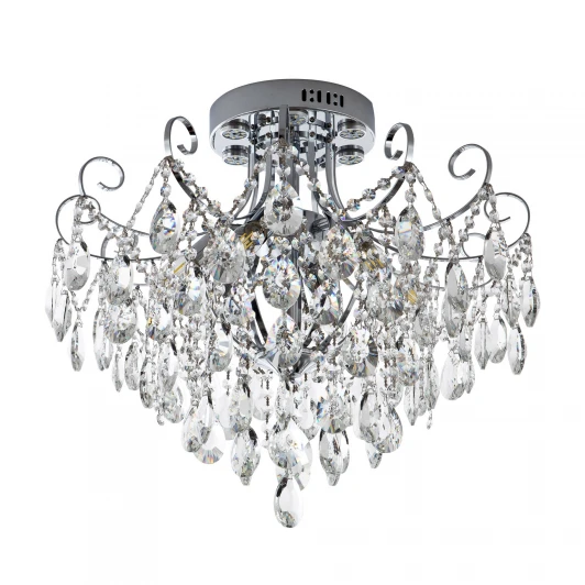 ML.1701.6 CR Потолочная люстра хрустальная на штанге с пультом Modelux MODELUX ML.1701.6 CR