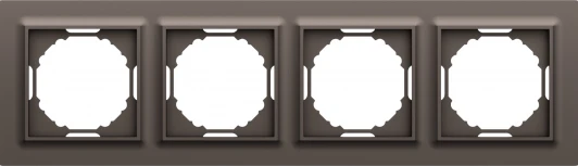 DEW21453 Рамка 4-я, Wave мокко Donel A07 DEW21453