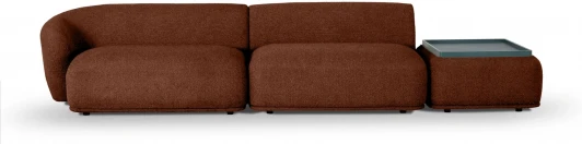 855370 Диван Fabro ОГОГО (арт.855370), (Букле,Ткань/Терракотовый)