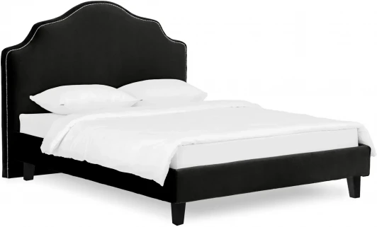 574915 Кровать Queen II Victoria L 1600 ОГОГО (арт.574915), (Ткань/Черный)