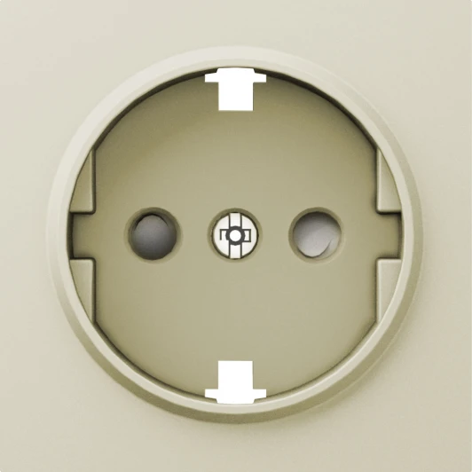 DE22051 Накладка для розетки Schuko с заземлением, со шторками 16A 250 В~ IP30 Donel A07 DE22051