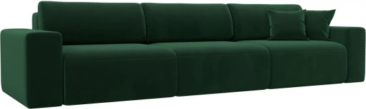 121325 Диван прямой Лига-036 НПБ Классик Лонг (Зеленый/Велюр) Лига Диванов арт.121325