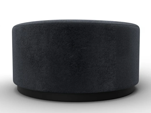 132371 Пуф 005 (ДСП/Пластик/Велюр/Темно-серый) Лига Диванов 132371