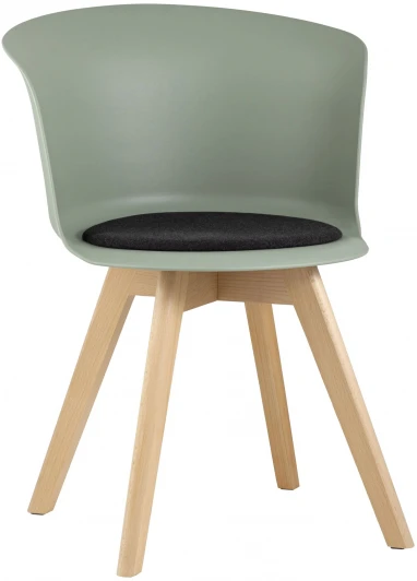 УТ000005385 Стул Stool Group Blossom с подушкой серо-зеленый УТ000005385
