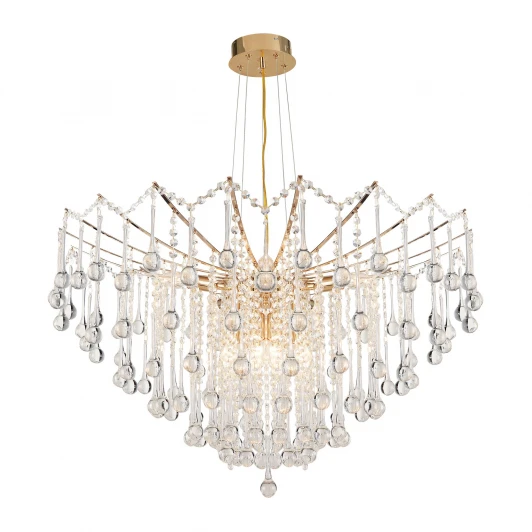 ML.6761.10 GD Подвесная люстра хрустальная Modelux MODELUX ML.6761.10 GD