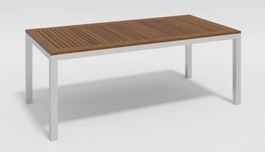 TBLL.020020.T1 Стол Gardenini Bella (Алюминий/Белый) TBLL.020020.T1